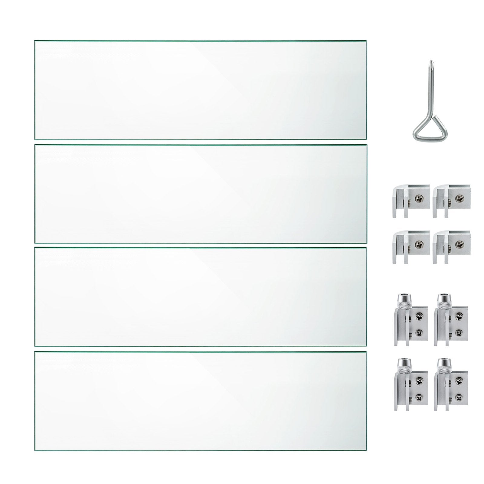 Fire Table Tempered Glass Wind Guard Fence 19