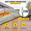 Fire Table Tempered Glass Wind Guard Fence 41.8
