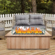 Fire Table Tempered Glass Wind Guard Fence 41.8