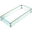 Fire Table Tempered Glass Wind Guard Fence 41.8