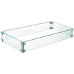 Fire Table Tempered Glass Wind Guard Fence 41.8