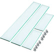 Fire Table Tempered Glass Wind Guard Fence 41.8
