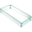 Fire Table Tempered Glass Wind Guard Fence 41.8