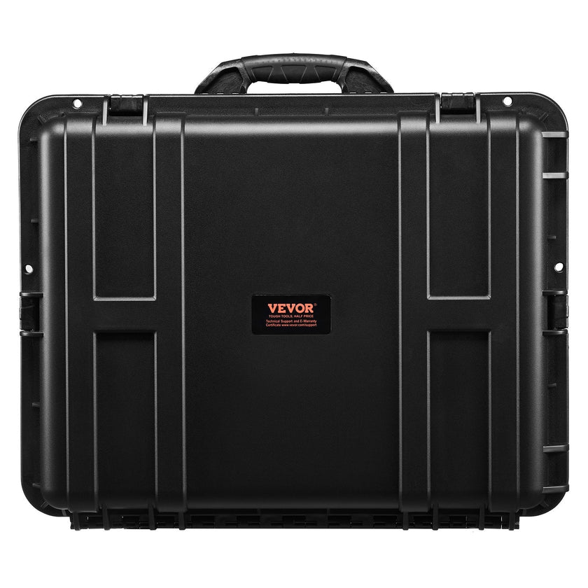 VEVOR 3.5 Cu.ft Weatherproof Hard Case Rolling Wheels & Retractable Handle Black
