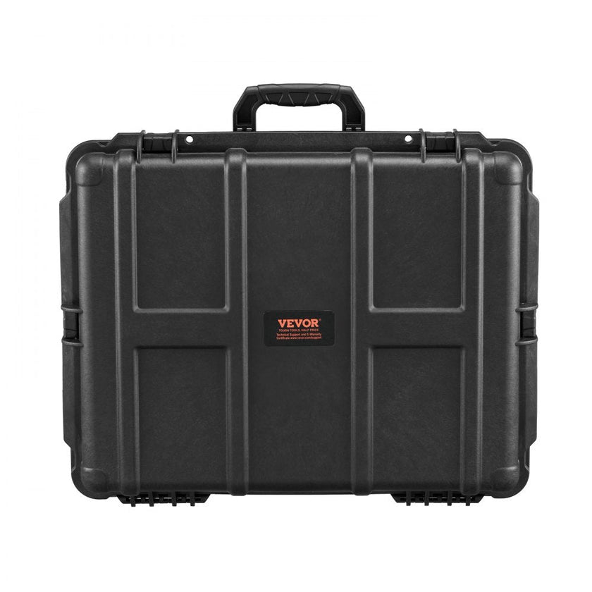 VEVOR 2.4 Cu.ft Weatherproof Hard Case with Handle Clips Padlock Holes Foam