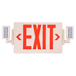 VEVOR LED Exit Sign with Emergency Lights, Two Heads Emergency Exit Light with Battery Backup, Combo Red Letter Fire Exit Lighting, Commercial Exit Signs for Business, White Tested to UL Standards