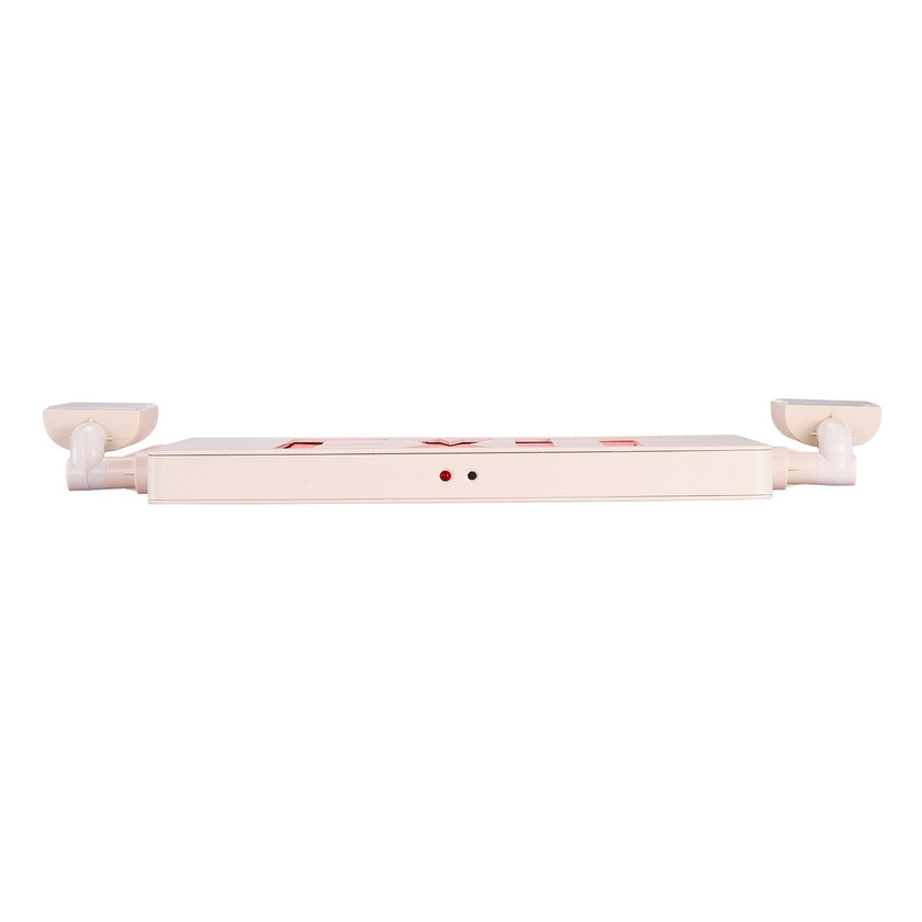 VEVOR LED Exit Sign with Emergency Lights, Two Heads Emergency Exit Light with Battery Backup, Combo Red Letter Fire Exit Lighting, Commercial Exit Signs for Business, White Tested to UL Standards