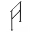 VEVOR 2-3 Handrails for Outdoor for Seniors Porch Deck Black Square Tube Steel
