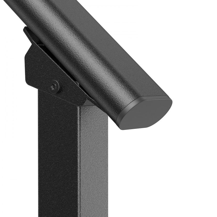 VEVOR 2-3 Handrails for Outdoor for Seniors Porch Deck Black Square Tube Steel