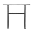 VEVOR Outdoor Handrails for 2-3 Step Stairs Black Square Tube Easy Install