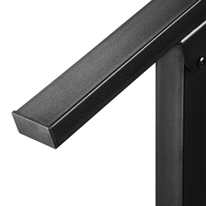 VEVOR Outdoor Handrails for 2-3 Step Stairs Black Square Tube Easy Install