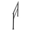 VEVOR Outdoor Handrails for 4-5 Step Stairs Black Square Tube Easy Install