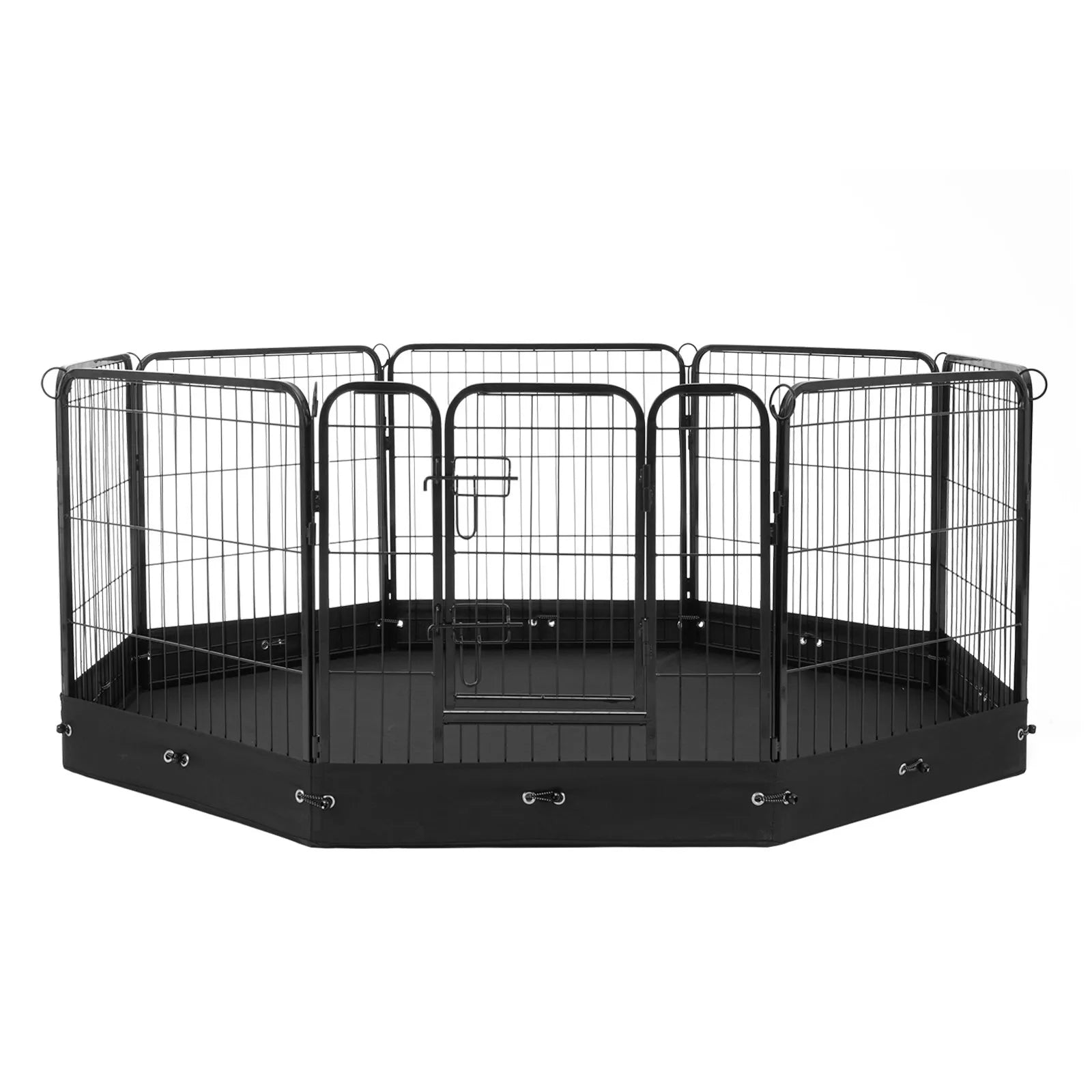 VEVOR Dog Playpen 8 Panels Foldable Metal Dog Exercise Pen with Cover Pad Bag