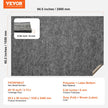 VEVOR Non Slip Rug Pad Gripper 60.2 x 96 in Carpet Mat 0.24