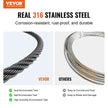 VEVOR T316 Stainless Steel Cable 1/8