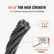 VEVOR T316 Stainless Steel Cable 1/8