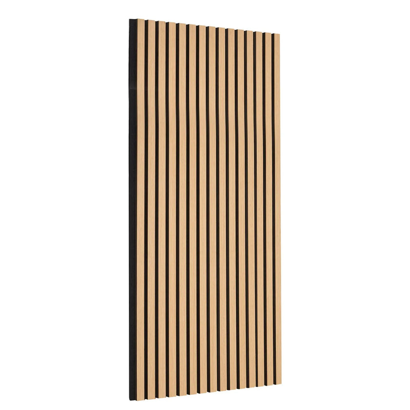 Wood Slat Acoustic Panels 23.6 x 47.2 inch for Modern Wall Decor Light Oak