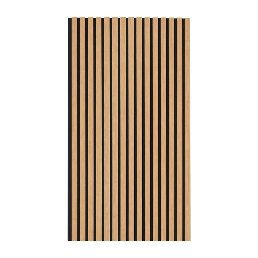 Wood Slat Acoustic Panels 23.6 x 47.2 inch for Modern Wall Decor Light Oak