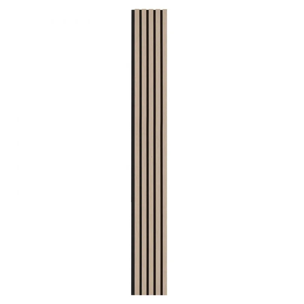 VEVOR Wood Slat Acoustic Panels 7.9 x 94.5 inch for Modern Wall Decor Silver Wood