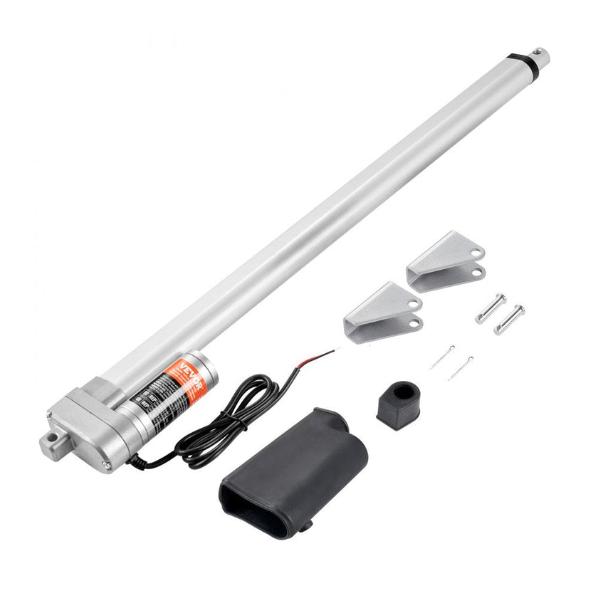 VEVOR Linear Actuator 12V, 20 Inch Waterproof IP65 Linear Actuator, 660lbs/3000N 0.19