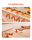 VEVOR Bar Clamps for Woodworking 2-Pack 6 inch 2-Pack 12 inch Lockable F Clamp