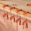 VEVOR Bar Clamps for Woodworking 2-Pack 6 inch 2-Pack 12 inch Lockable F Clamp