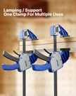 VEVOR Bar Clamps for Woodworking 2-Pack 24 inch One-Handed Clamp/Spreader 340lbs