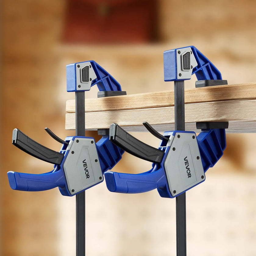 VEVOR Bar Clamps for Woodworking 2-Pack 24 inch One-Handed Clamp/Spreader 340lbs