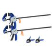 VEVOR Bar Clamps for Woodworking 2-Pack 24 inch One-Handed Clamp/Spreader 340lbs