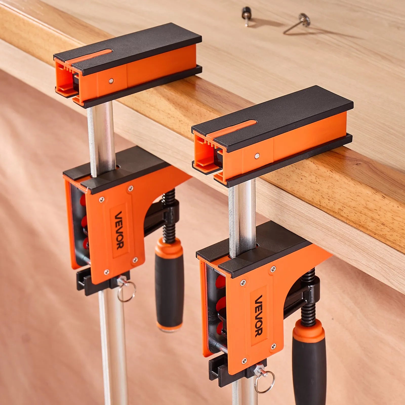 VEVOR Bar Clamps for Woodworking 2-Pack 30 inch Parallel Clamp Set Even Pressure