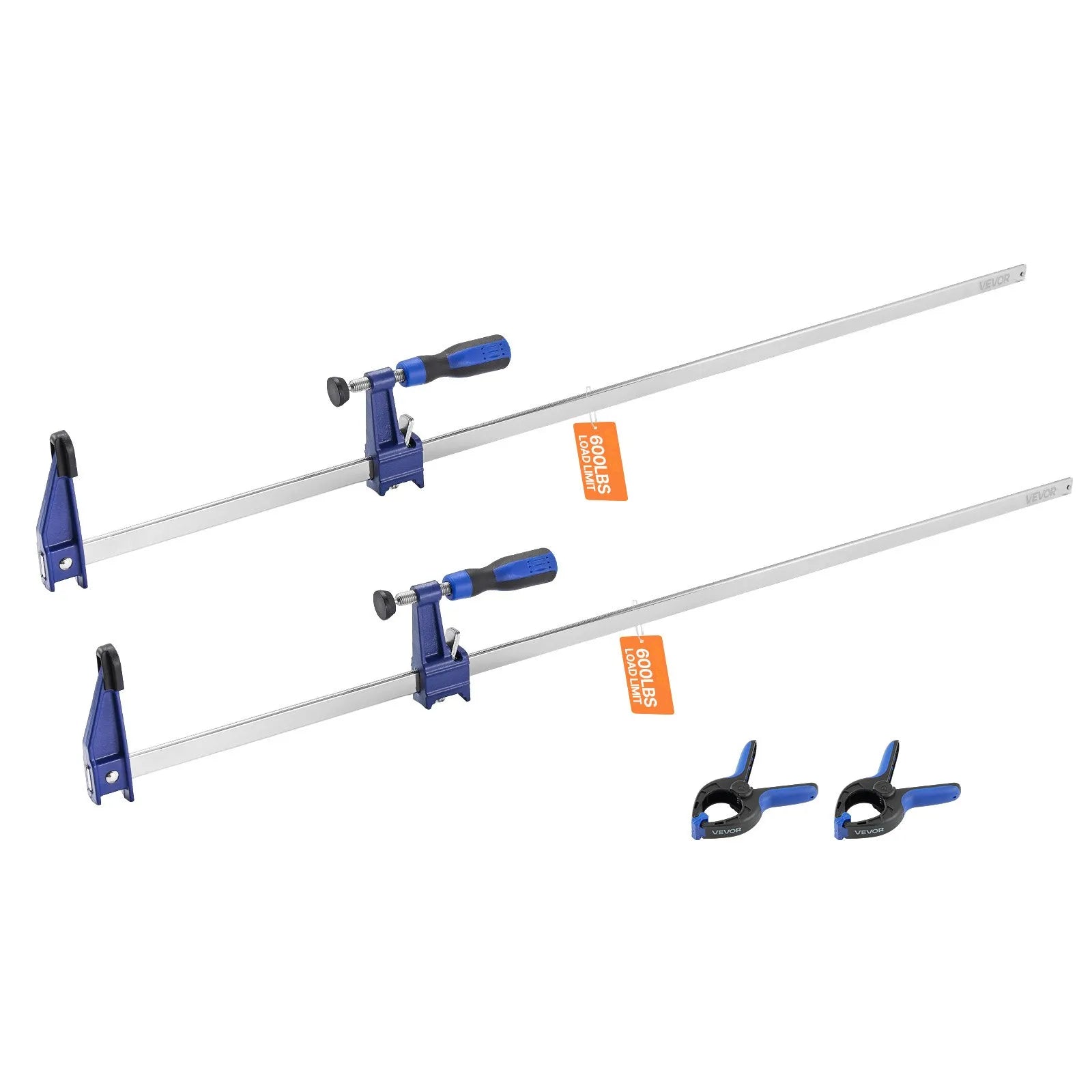 VEVOR Bar Clamps for Woodworking 2-Pack 36 in Opening Lockable F Clamp Cast Iron