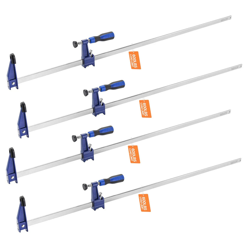 VEVOR Bar Clamps for Woodworking 4-Pack 36 in Opening Lockable F Clamp Cast Iron