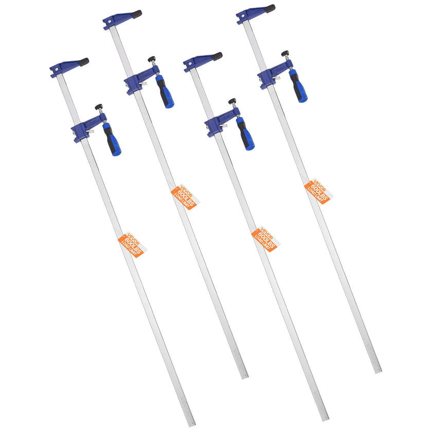 VEVOR Bar Clamps for Woodworking 4-Pack 36 in Opening Lockable F Clamp Cast Iron