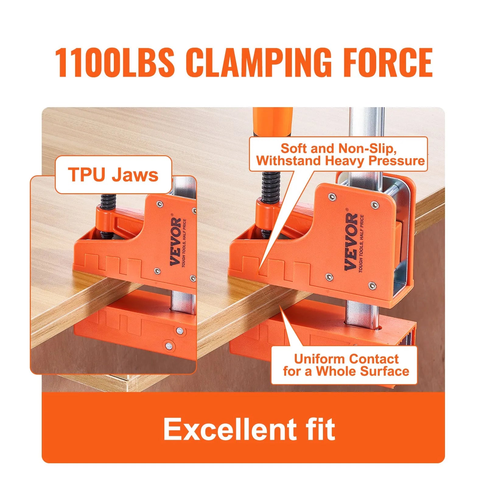 VEVOR Bar Clamps for Woodworking, 2-Pack 50