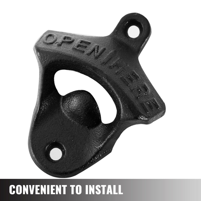 VEVOR Rustic Set of 100 Classic Vintage Finish Wall Mount Cast Iron Bottle Opener for Home Bars and Man Cave