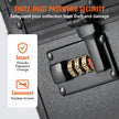 VEVOR Graded Card Storage Box, 4 Slots, Graded Sports Cards Holder Carrying Case with Coded Lock Foam Dividers, for 120 PSA Graded Cards 84 BGS Cards 96 SGC Cards 428 Top Loaders or 999+ Loose Cards