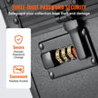 VEVOR Graded Card Storage Box, 5 Slots, Graded Sports Cards Holder Carrying Case with Coded Lock Foam Dividers, for 162 PSA Graded Cards 115 BGS Cards 130 SGC Cards 585 Top Loaders or 999+ Loose Cards