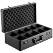 VEVOR Graded Card Storage Box, 5 Slots, Graded Sports Cards Holder Carrying Case with Coded Lock Foam Dividers, for 162 PSA Graded Cards 115 BGS Cards 130 SGC Cards 585 Top Loaders or 999+ Loose Cards