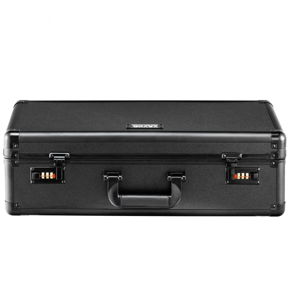 VEVOR Graded Card Storage Box, 5 Slots, Graded Sports Cards Holder Carrying Case with Coded Lock Foam Dividers, for 162 PSA Graded Cards 115 BGS Cards 130 SGC Cards 585 Top Loaders or 999+ Loose Cards
