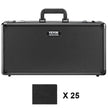 VEVOR Graded Card Storage Box, 5 Slots, Graded Sports Cards Holder Carrying Case with Coded Lock Foam Dividers, for 162 PSA Graded Cards 115 BGS Cards 130 SGC Cards 585 Top Loaders or 999+ Loose Cards