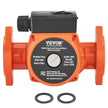 VEVOR UPS15-58FC Hot Water Circulation Pump 110V 82W 17 GPM Recirculating Pump