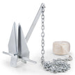 VEVOR Anchor Kit, 13 LBS Hot-Dipped Galvanized Steel Anchor with 7.9' Chain, 101' Rope and Two 0.4