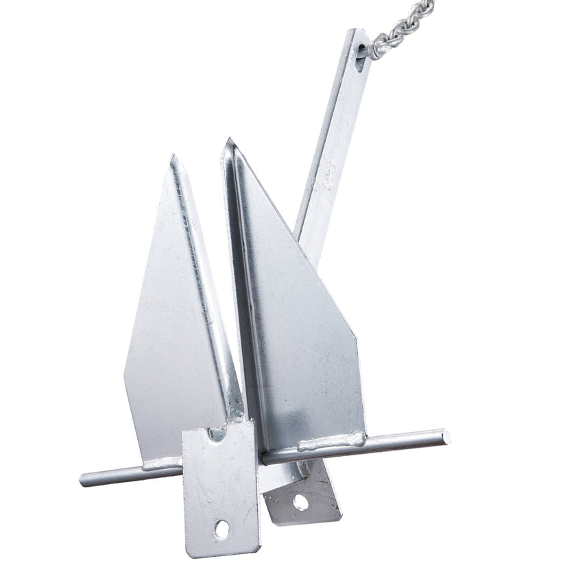VEVOR Anchor Kit, 8.5 LBS Hot-Dipped Galvanized Steel Anchor with 7.9' Chain, 75' Rope and Two 0.4