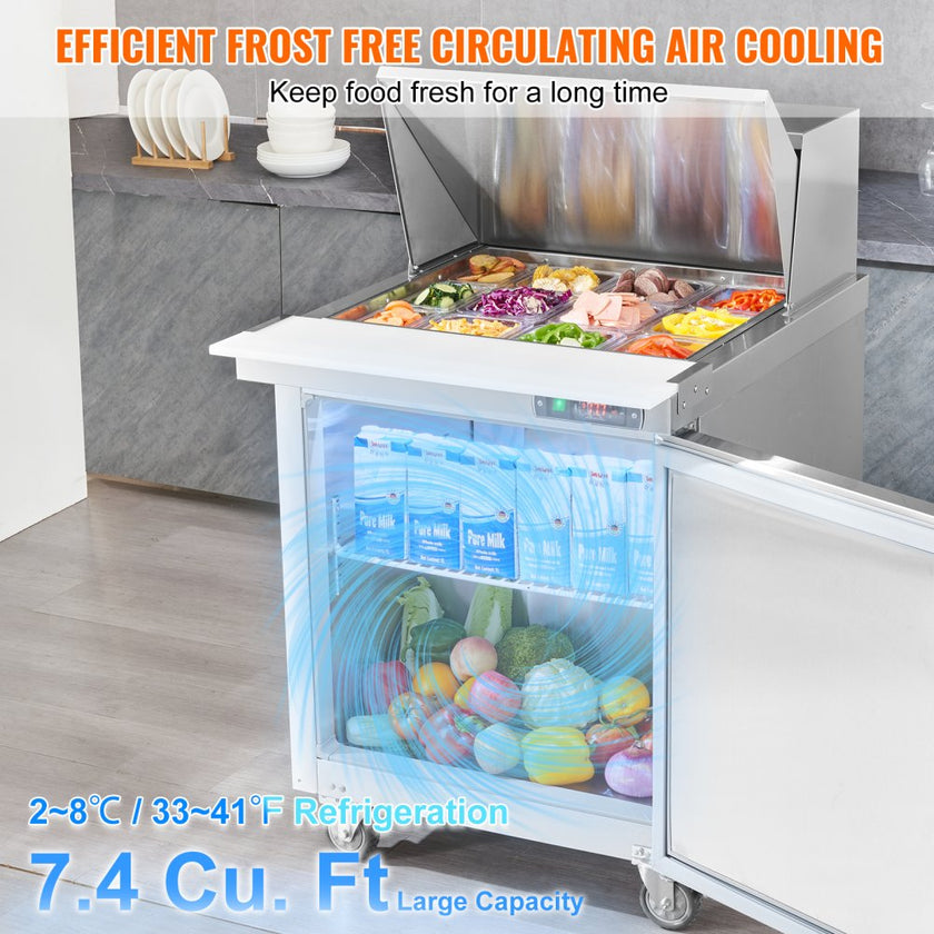 VEVOR Commercial Refrigerator 28