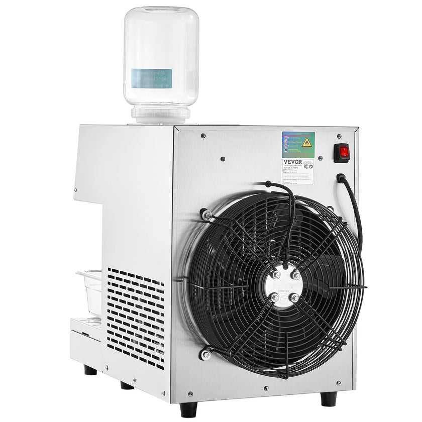 VEVOR Commercial Snowflake Ice Machine 507LBS/24H Stainless Steel for Ice Cream