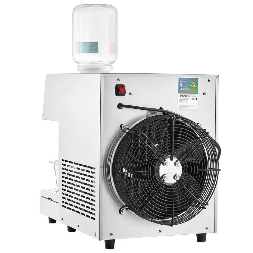 VEVOR Commercial Snowflake Ice Machine 573LBS/24H Stainless Steel for Ice Cream