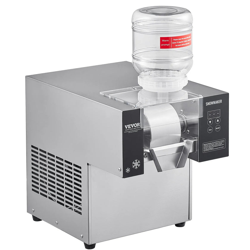 VEVOR Commercial Snowflake Ice Machine 176LBS/24H Stainless Steel for Ice Cream