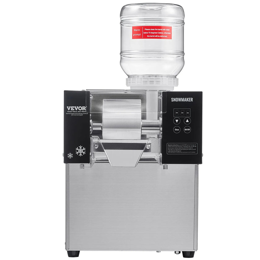VEVOR Commercial Snowflake Ice Machine 176LBS/24H Stainless Steel for Ice Cream