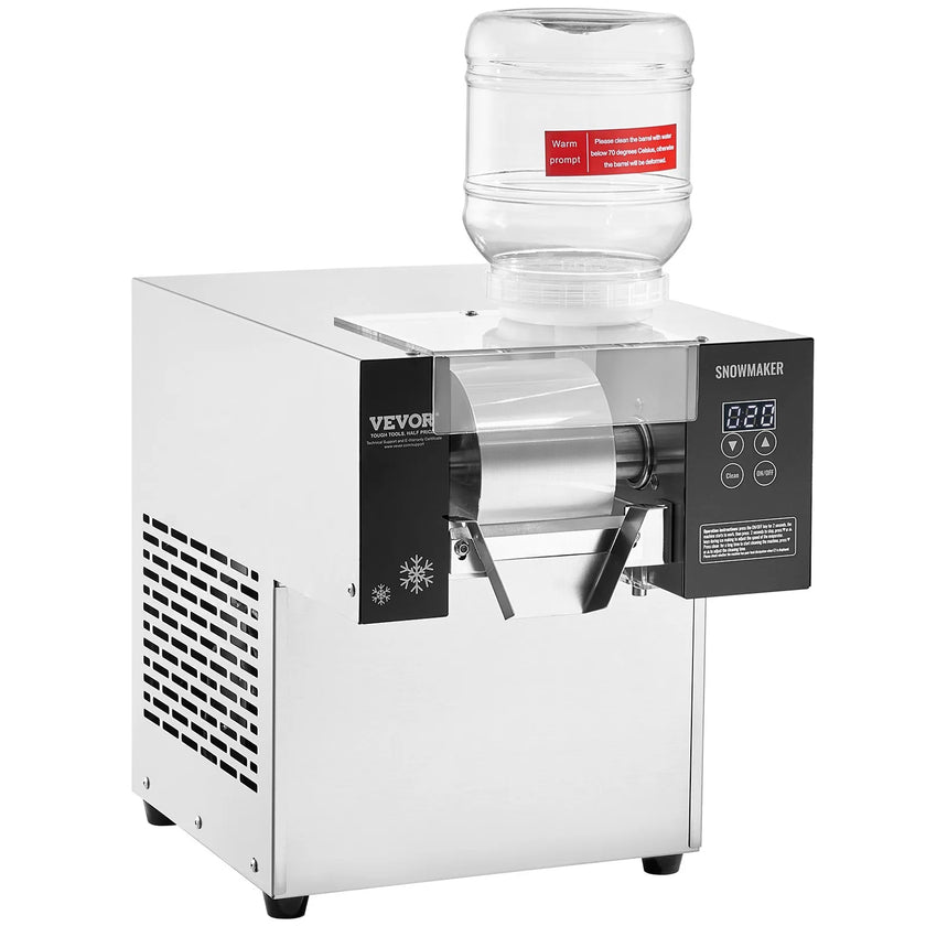 VEVOR Commercial Snowflake Ice Machine 276LBS/24H Stainless Steel for Ice Cream