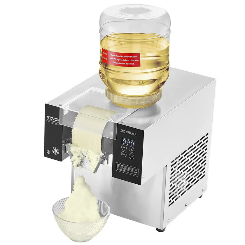 VEVOR Commercial Snowflake Ice Machine 276LBS/24H Stainless Steel for Ice Cream